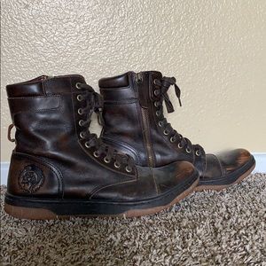 Men’s brown leather Diesel boots